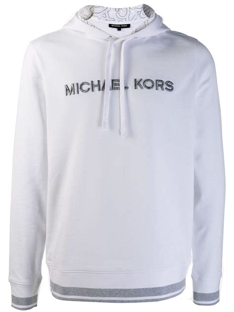 michael kors white men's sweatshirt